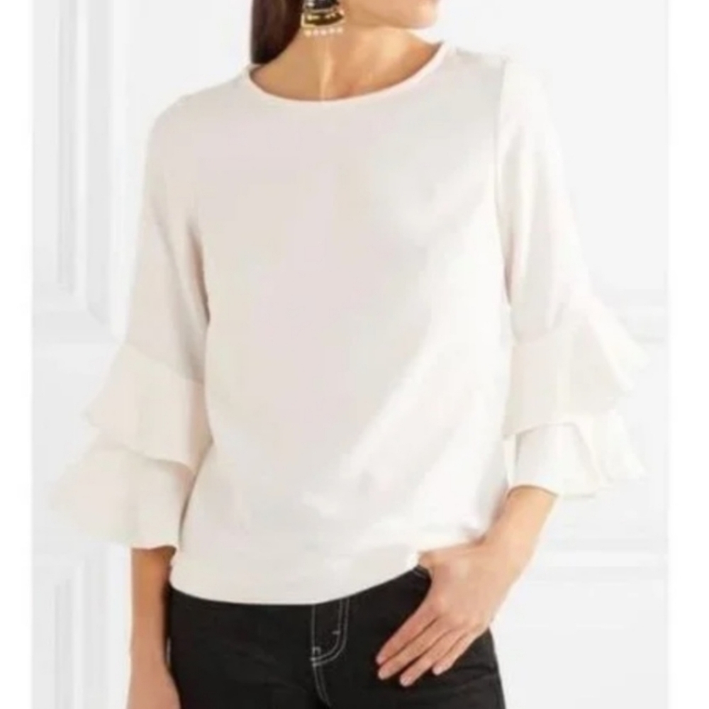 J CREW tiered bell sleeve blouse 4